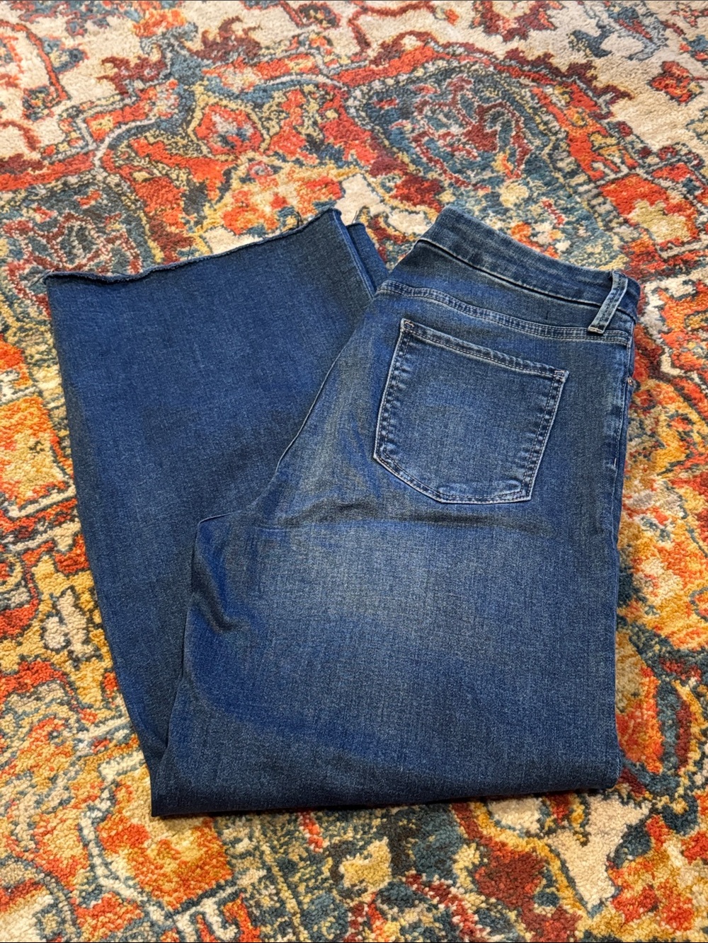 Kut from the Kloth Wide-Leg Dark Blue Denim Jeans - Picture 4 of 6